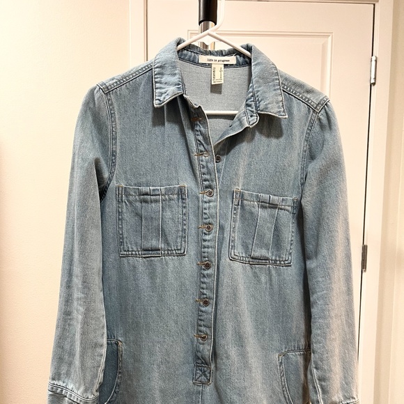 Life in Progress, Blue Jean, Romper, Small - Picture 1 of 4